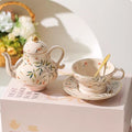 Keramik Teekannen-Set im Vintage-Stil