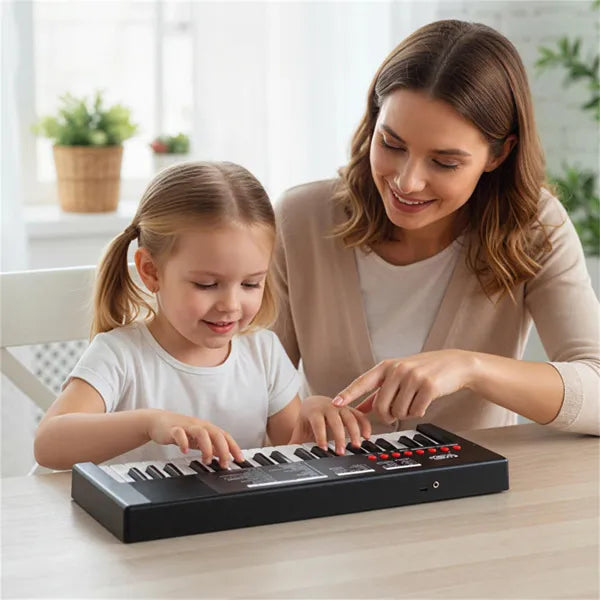 Kinder Keyboard mit Mikrofon, 37 Tasten