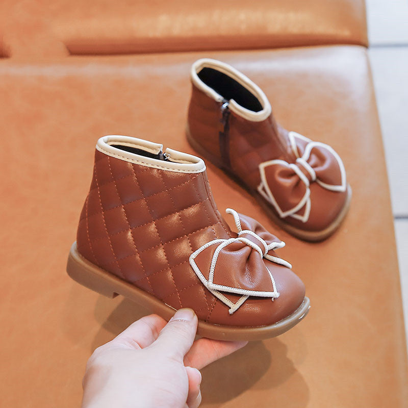 Mädchen Prinzessin Stiefel mit Schleife | LuxeStyle