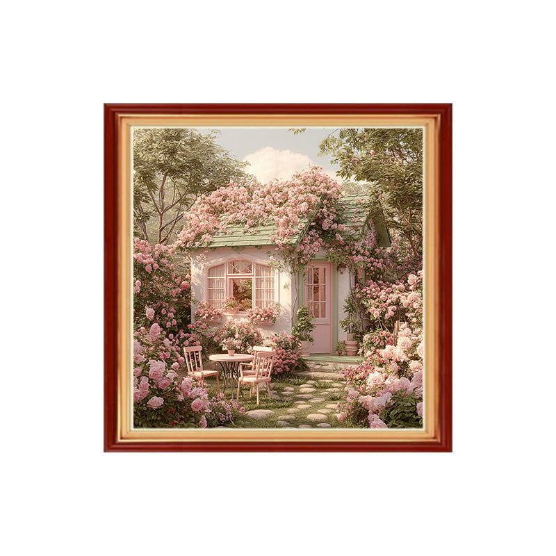 DIY Kreuzstich Landschaft Cartoon 40x40 cm