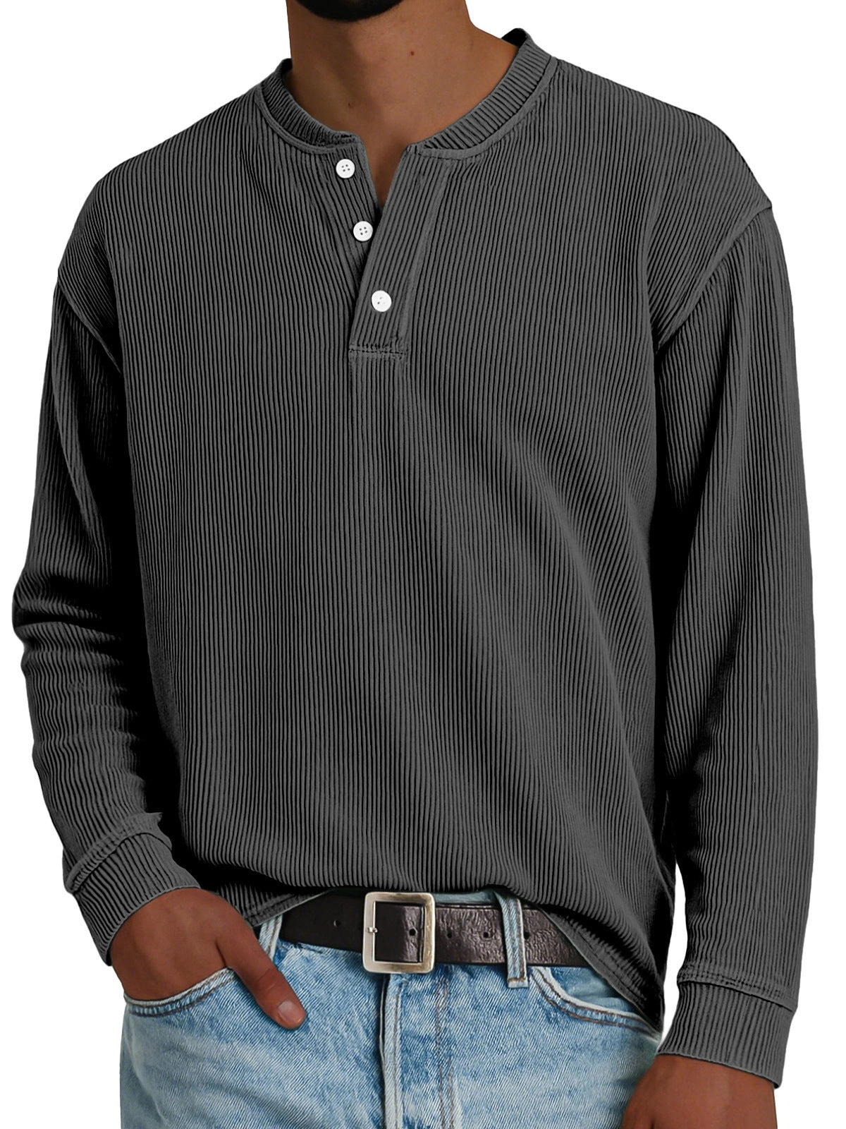 Langarm-Pullover aus Baumwolle – Bild 9 | LuxeStyle