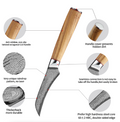 Damast Küchenmesser „Olivenholz“ | LuxeStyle