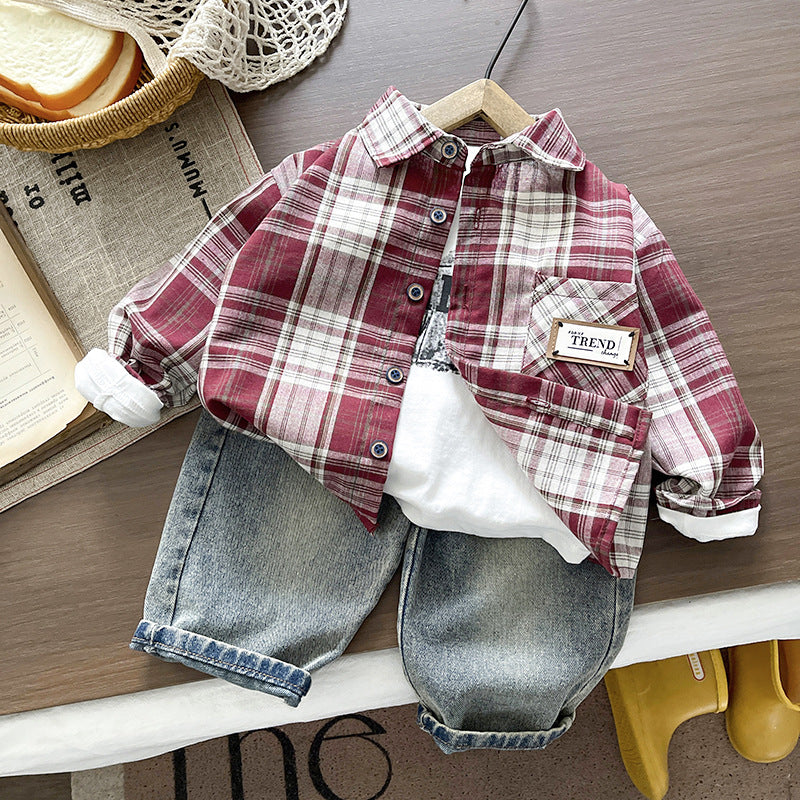 Kinder‑Set 3‑teilig in Check‑Muster · 3 Stück – Bild 5 | LuxeStyle
