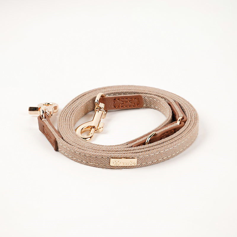 Hundehalsband mit Leine im Set – Bild 1 | LuxeStyle