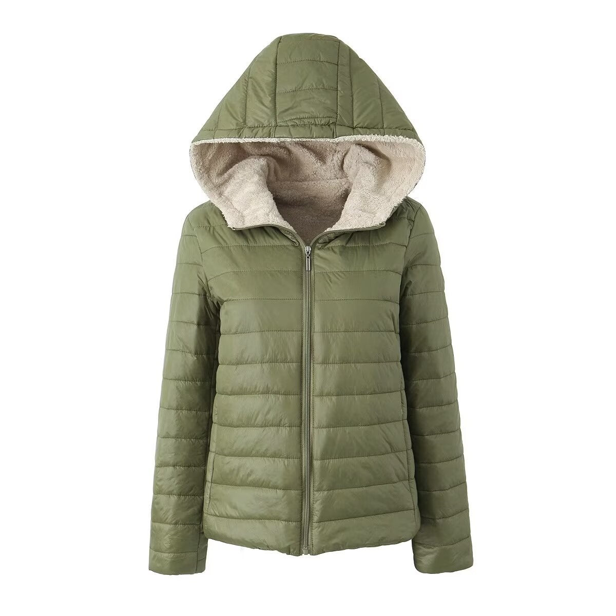 Weibliche Hooded Fleece Jacke – lockerer Schnitt – Bild 5 | LuxeStyle