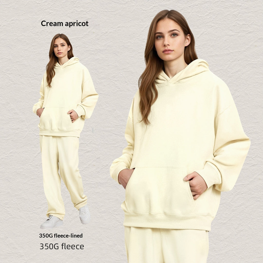 Kapuzen-Sweatshirt-Set, Fleece-gefüttert – Ansicht 6