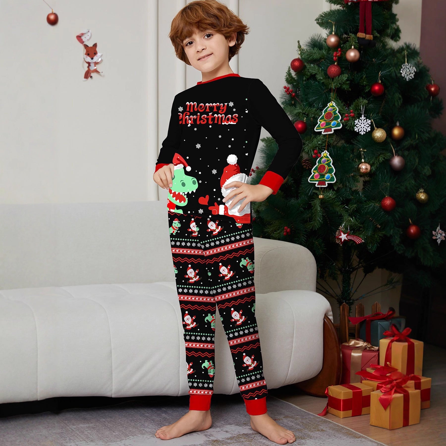 Dinosaurier Pyjama Partnerlook für die ganze Familie