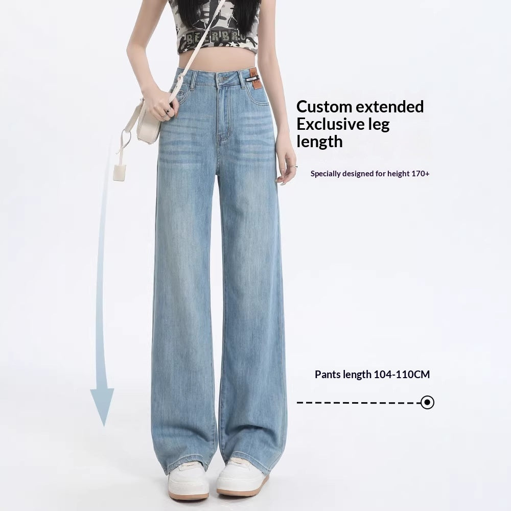Tencel High Waist Hose mit weitem Bein – Ansicht 6