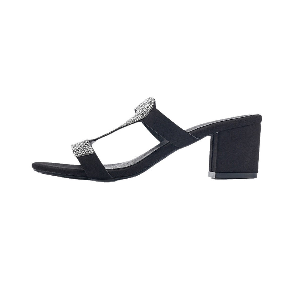 Dicksohlige Hochhackige Sandalen