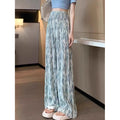 Bequeme Tie-Dye Hose mit weitem Bein