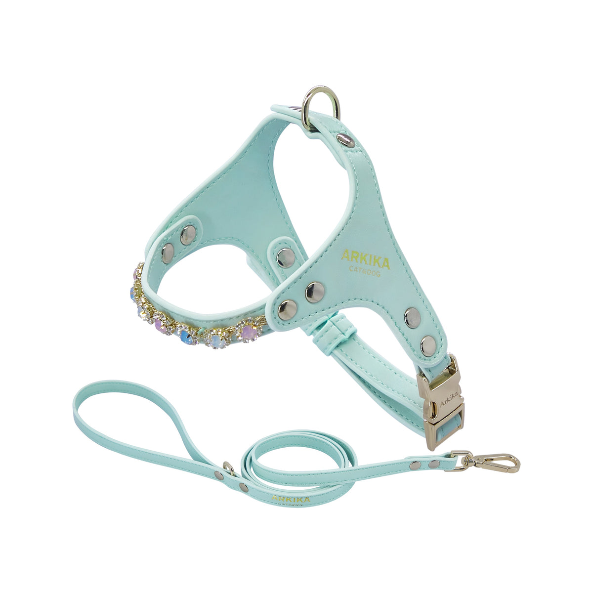 Hundegeschirr & Leine mit Strass – Bild 8 | LuxeStyle