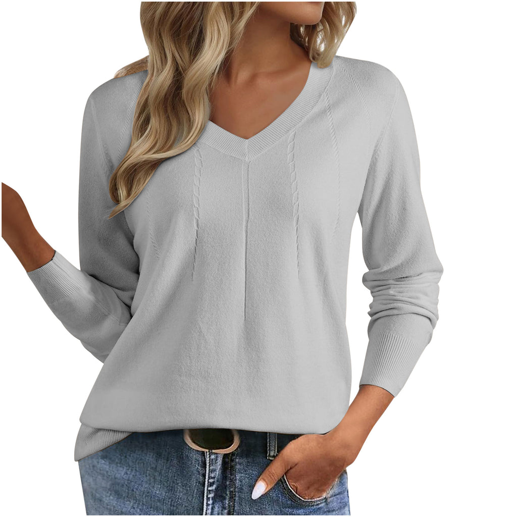 V-Ausschnitt Pullover Slim Fit