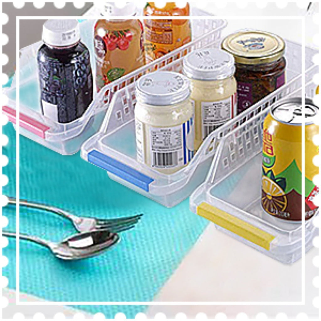 Kühlschrank Organizer Set – 6 Schubladen, 4 Matten