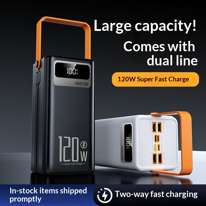 120W Fast-Charging Power Bank mit Digitalanzeige