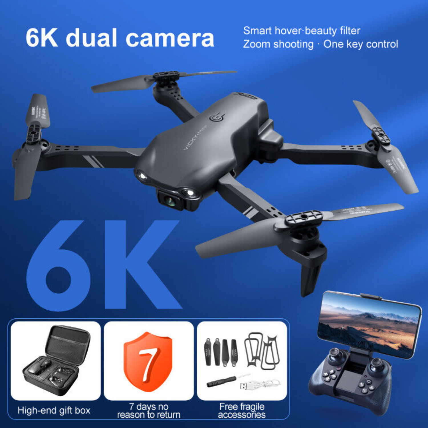 Mini-Drohne «FalconEye» · mit HD-Kamera