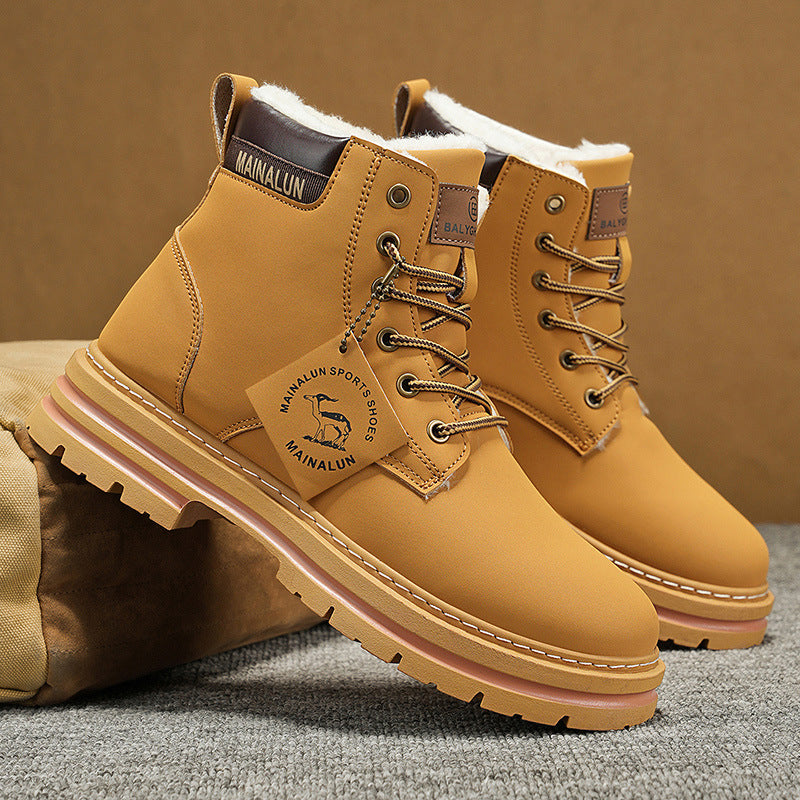 Herrenwinterschuhe mit Fleecefutter für Wärme