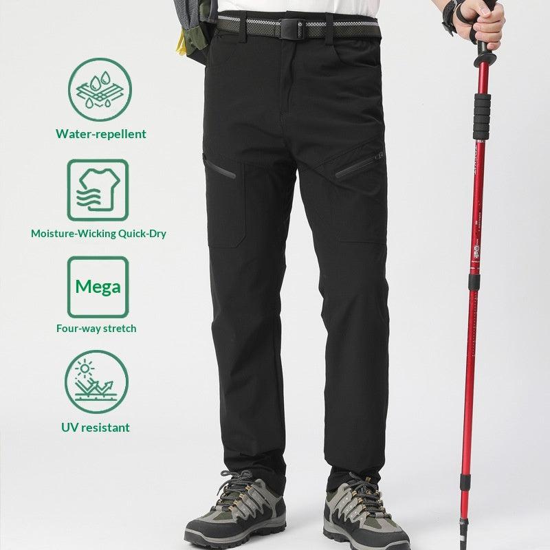 Wasserdichte dehnbare Outdoor-Hose für Wandern mit Taschen