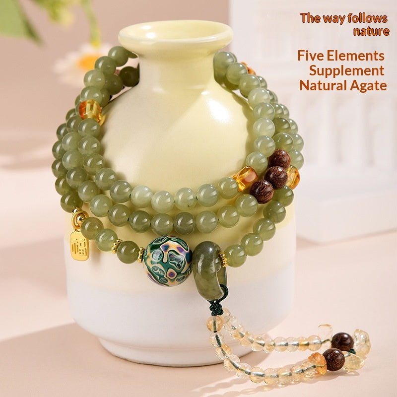 Armband und Halskette mit drei Kreisen