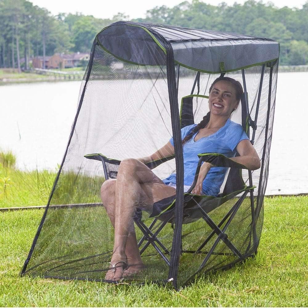Moskitonetz für Campingstuhl, rechteckig, 140×88×120 cm – Bild 2 | LuxeStyle