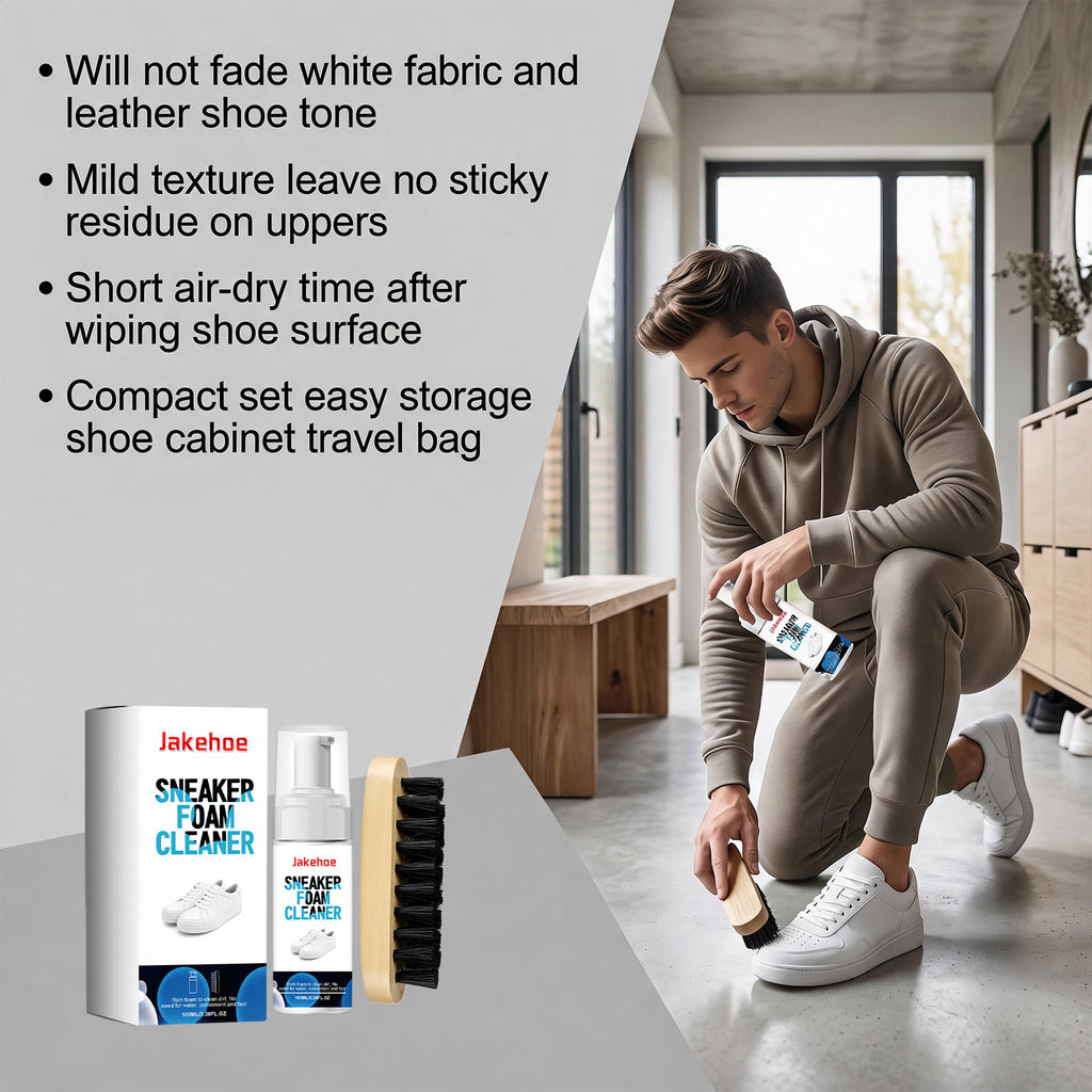 Sneaker Schaumreiniger mit Bürste – Bild 5 | LuxeStyle