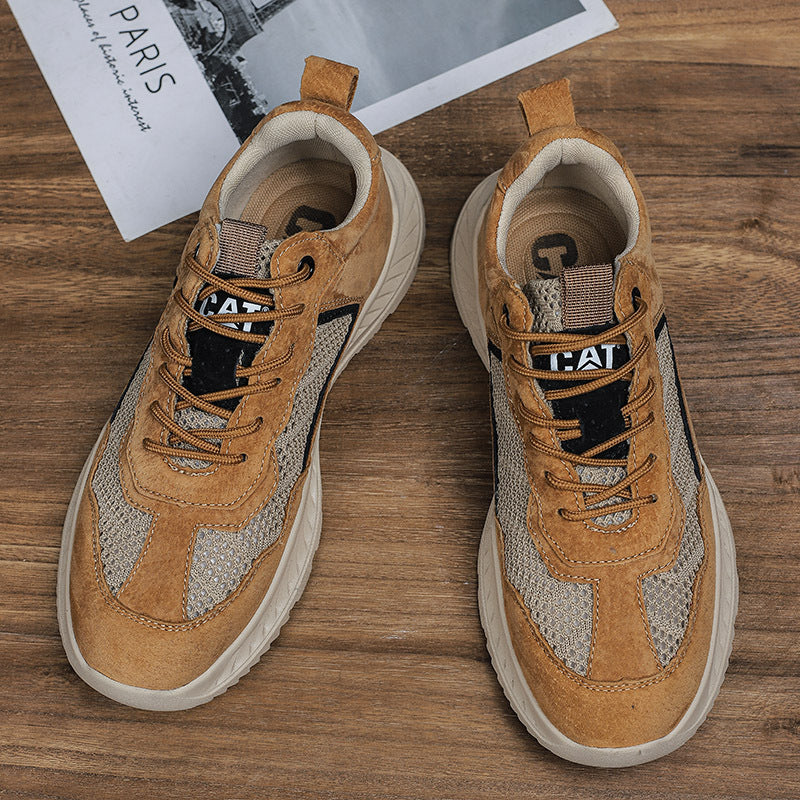 Atmungsaktiver Herren-Sneaker aus Mesh und Leder – Bild 19 | LuxeStyle