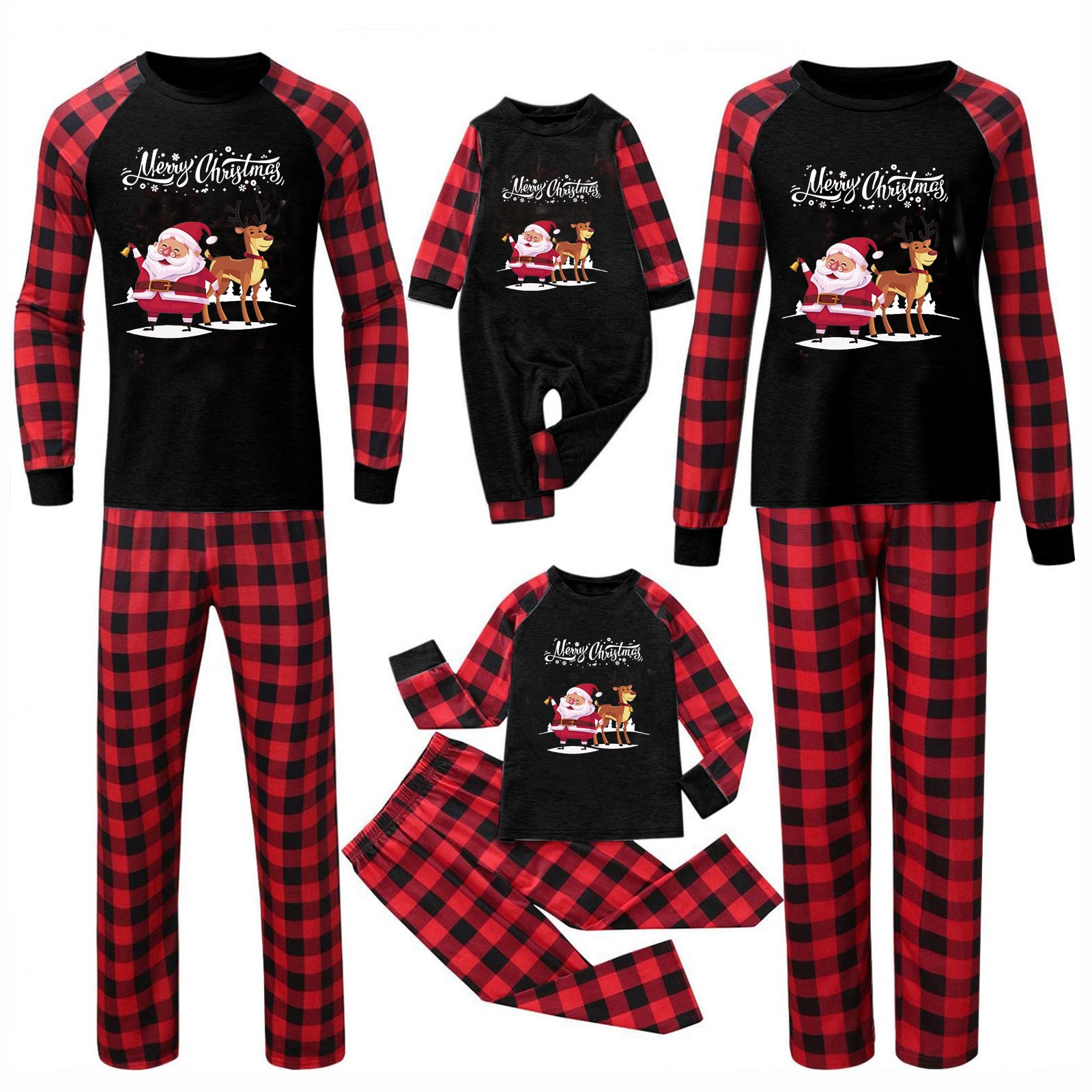 Weihnachts Pyjama-Set für die ganze Familie