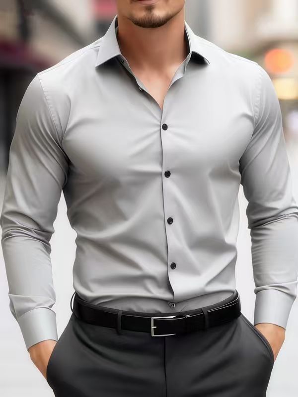 Business Hemd Slim Fit für Herren – Bild 9 | LuxeStyle