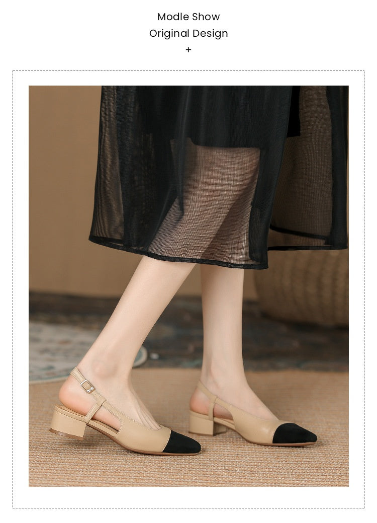 Chunky Heel French Style Damenschuhe – Bild 8 | LuxeStyle