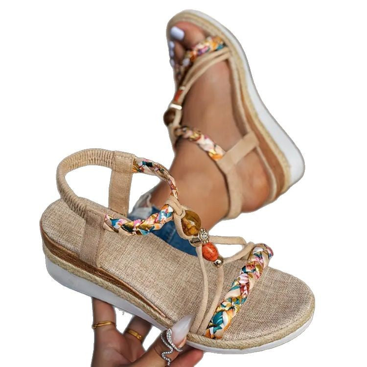 Fashion Plateau-Sandalen aus Hanfseil – Bild 7 | LuxeStyle