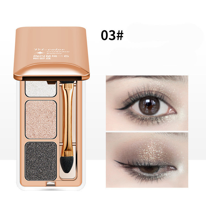 Lidschatten-Set mit drei schimmernden Farben – Bild 2 | LuxeStyle