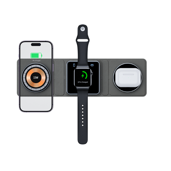 3-in-1 Magnethalterung für iPhone, Apple Watch & AirPods