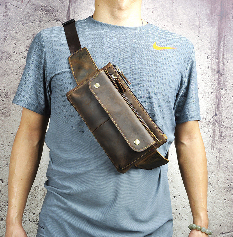 Leder Brusttasche für Outdoor