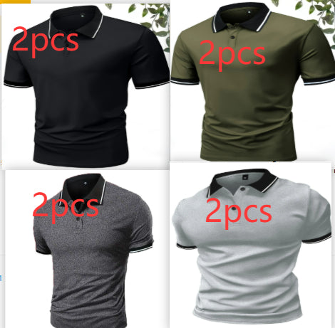Polo-Shirt Kurzarm Golf Casual Top – Bild 17 | LuxeStyle