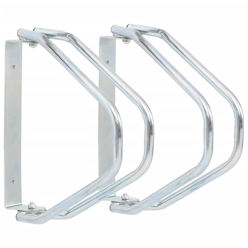 Wand-Fahrradhalter, 2er-Set, verzinkter Stahl