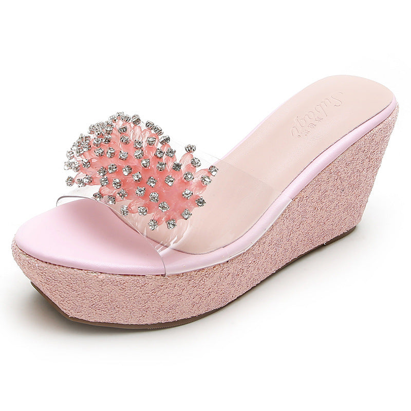 Frauen-Sandalen mit Fischmund und Strass – Bild 5 | LuxeStyle