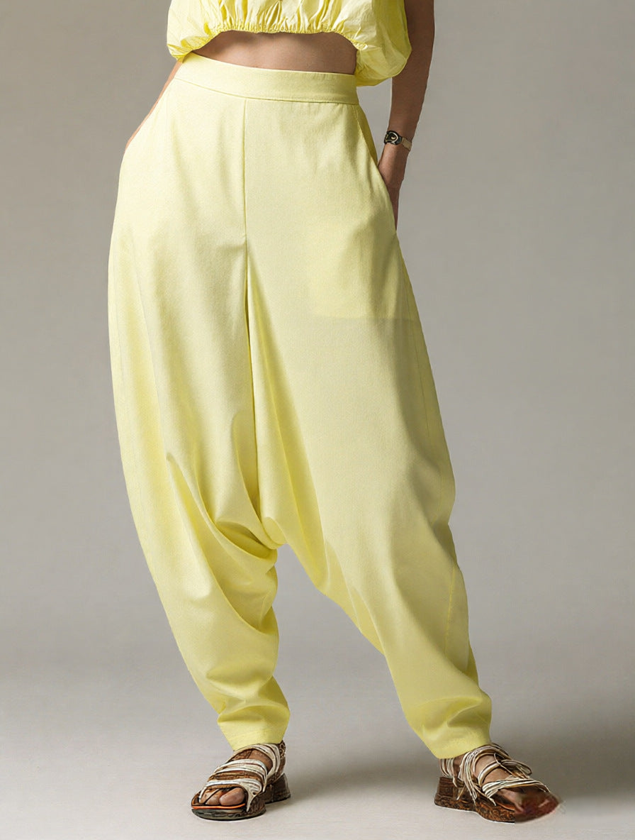 High-Waist Relaxed Fit Hose mit weitem Bein