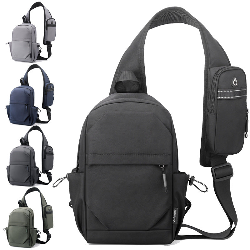 Männer-Rucksack Oxford-Stoff Schultertasche – Bild 8 | LuxeStyle