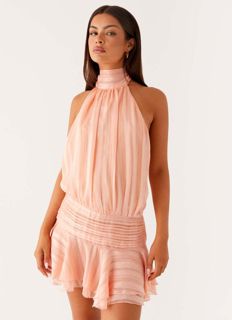 Halterkleid mit Rückenausschnitt und Schleife – Bild 6 | LuxeStyle