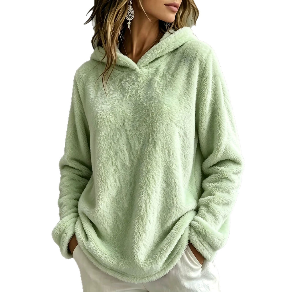 Kapuzenpullover aus Fleece für Damen