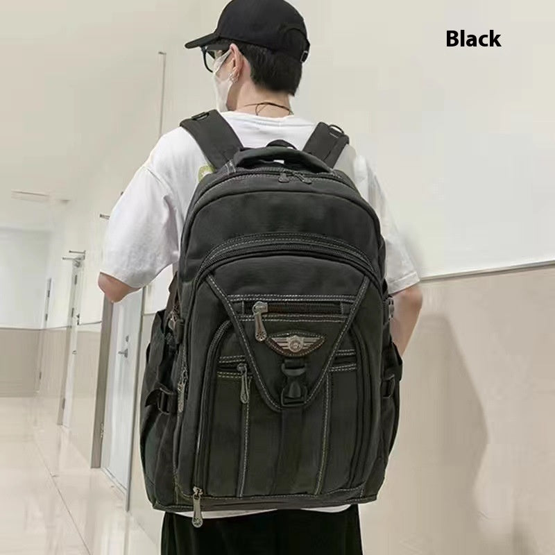 Robuster Canvas Rucksack für Alltag & Freizeit – Bild 2 | LuxeStyle