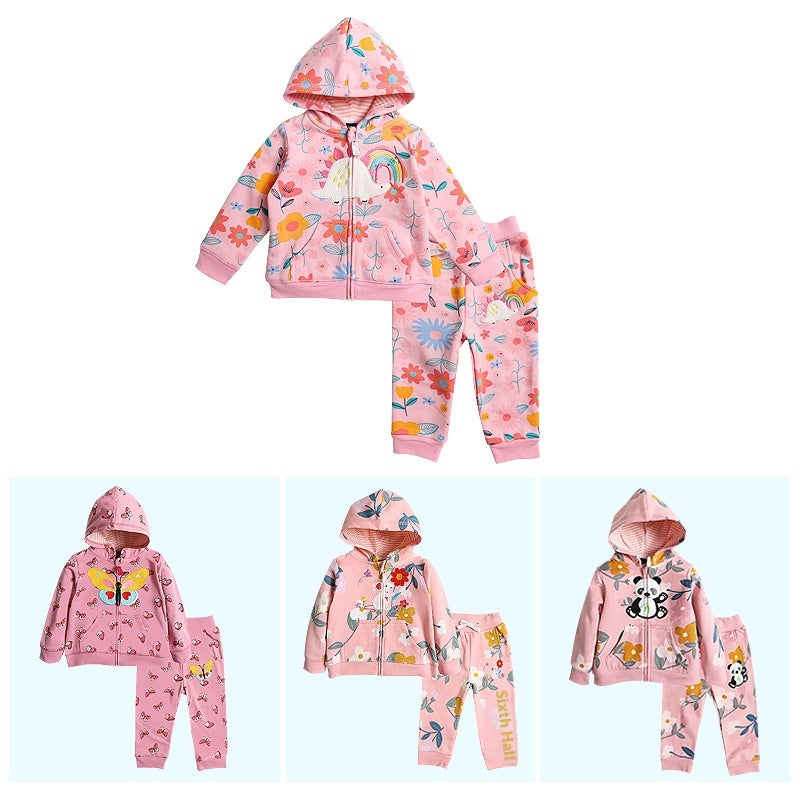 Baby Kapuzen-Sweatshirt-Anzug – Zweiteiler – Bild 5 | LuxeStyle