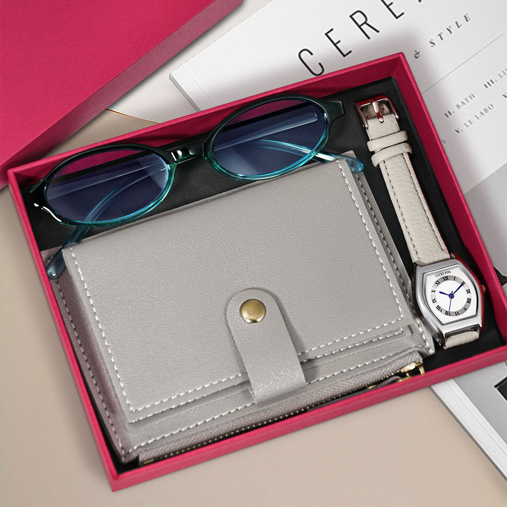 Geschenkset: Uhr, Portemonnaie und Brille – Bild 8 | LuxeStyle