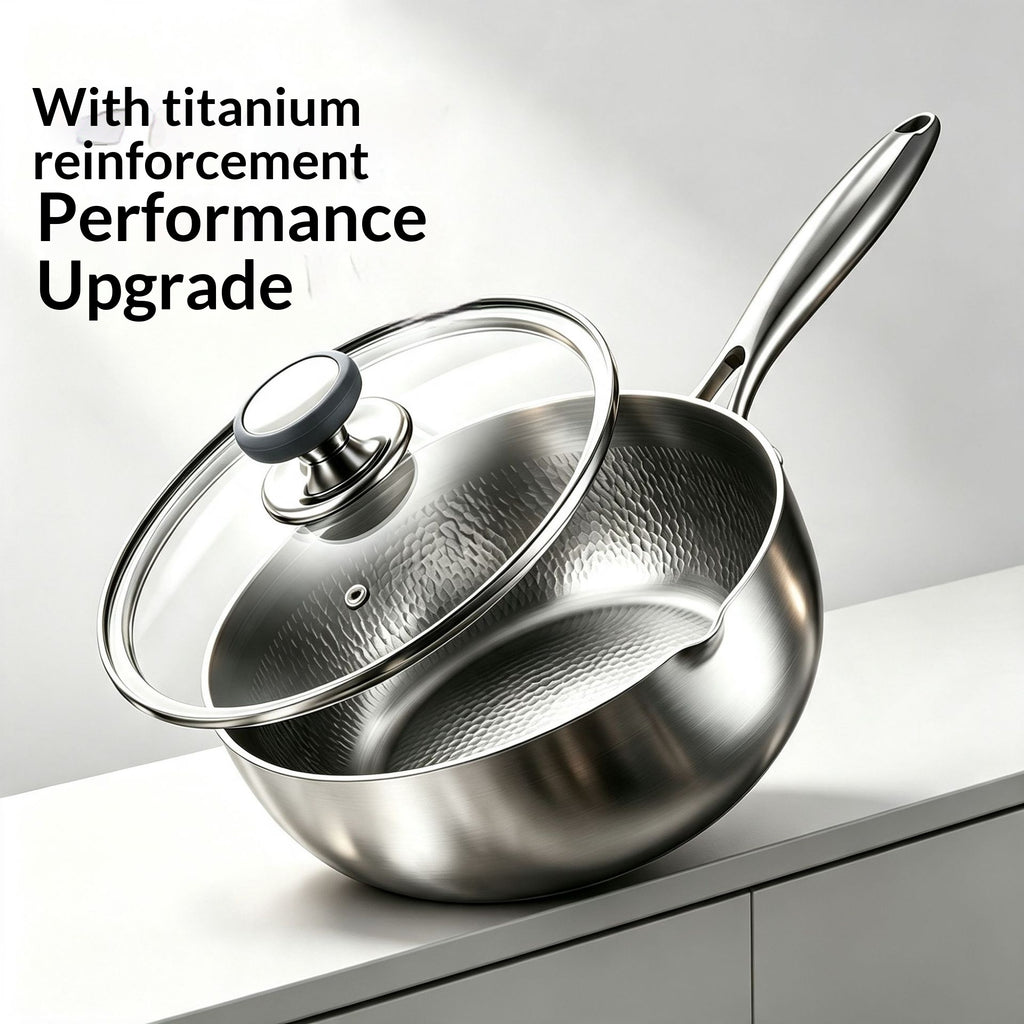 Titan-Milchtopf mit Hammerschlag-Textur – Bild 7 | LuxeStyle