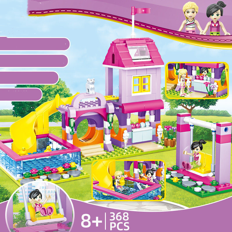 Doppelstock-Villa Sommer Puzzle-Spielzeug – Bild 3 | LuxeStyle