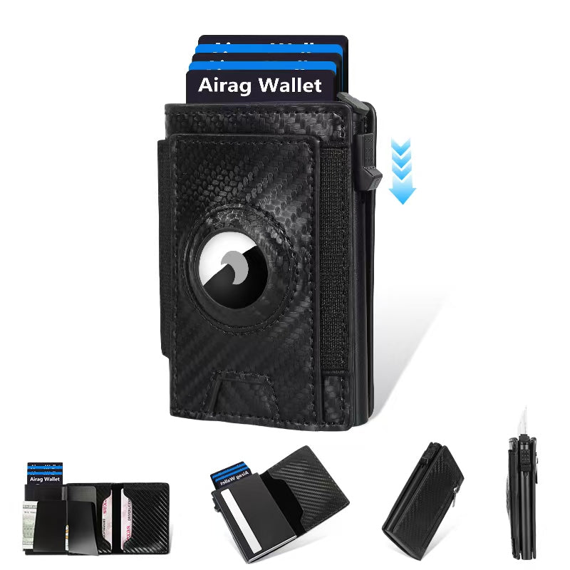 Slim Wallet mit RFID-Schutz und Kartenautomatik