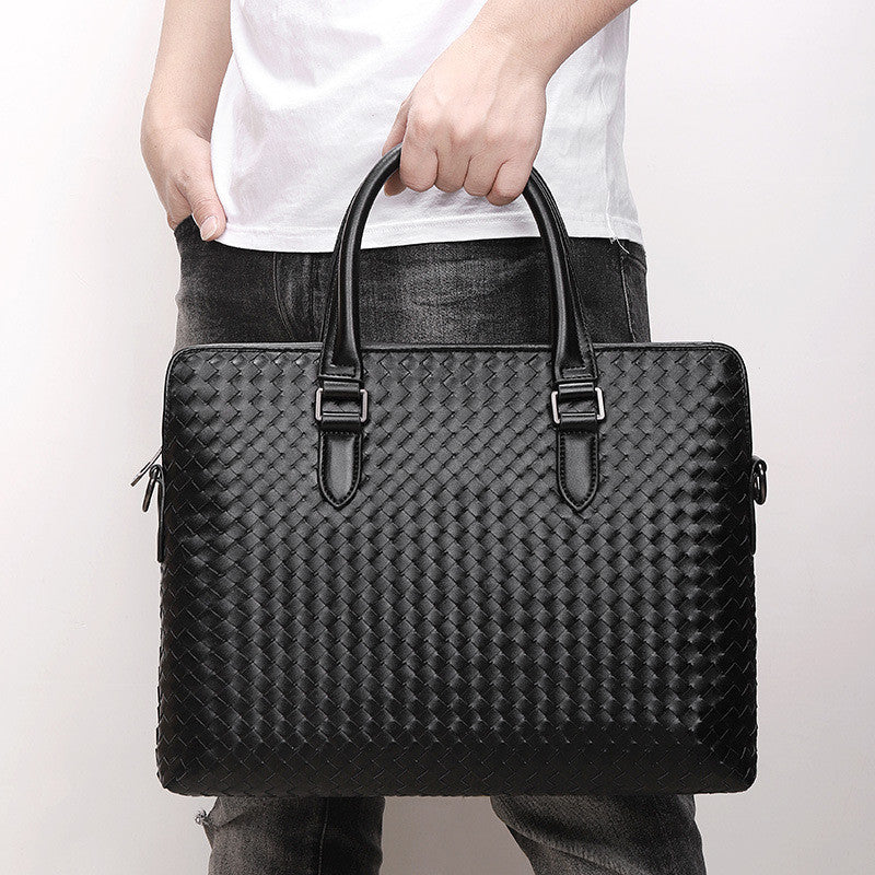 Gewobene Handtasche für Herren – Bild 4 | LuxeStyle