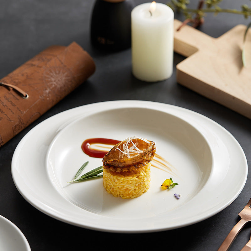 Runde Servierplatte aus Canvas – Bild 3 | LuxeStyle