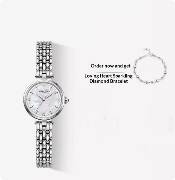Blossom Damenuhr – Wasserdicht mit Blumenmuster