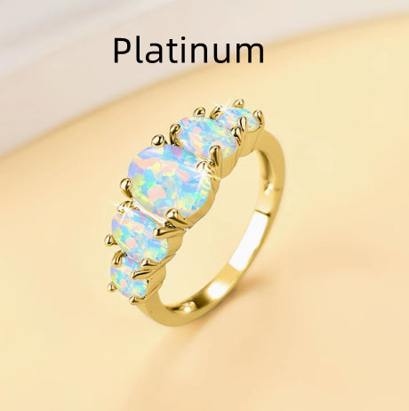 Opal Ring Oval Design