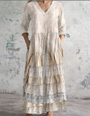 Sommerkleid mit langen Ärmeln